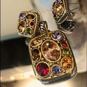 COPY - Brighton necklace pendant and matching earrings.